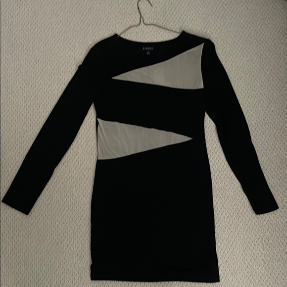 bebe Dresses & Skirts - Elegant Black and Gray Women's Dress